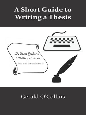 cover image of A Short Guide to Writing a Thesis